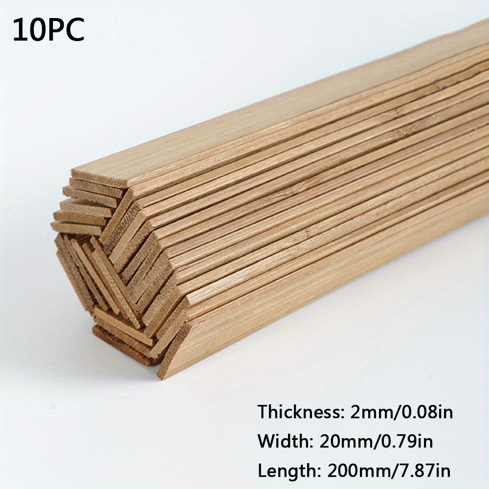 10pcs carbonized bamboo wood model building materials bamboo
