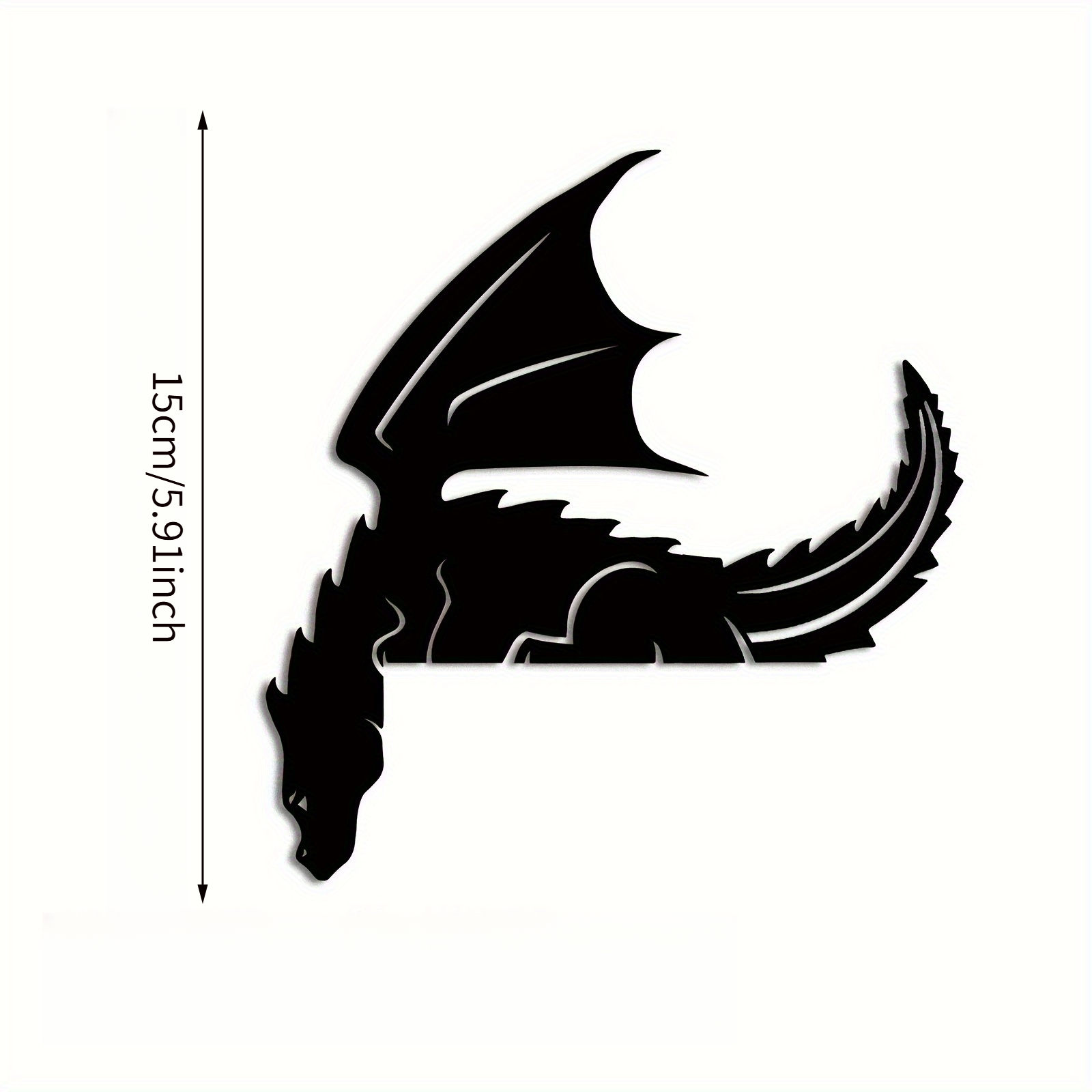 TEMU 2d Flat Wooden Art Dragon Gate Corner Decorative Sign - 2d Flat Holiday Wall Ornament, Suitable For Indoor, Living Room, Bedroom, Office - No