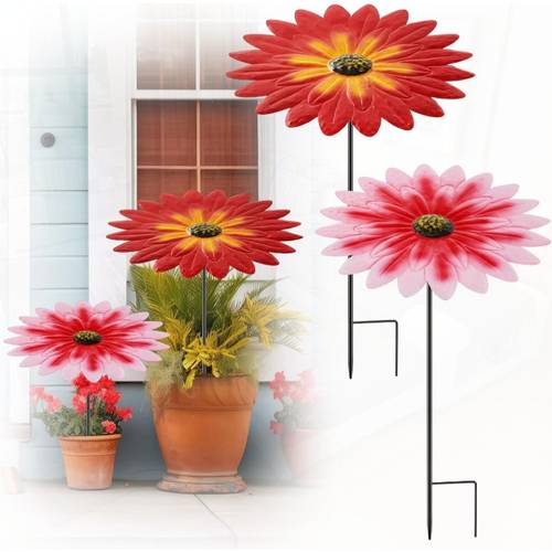 2 pack outdoor plant umbrellas with heavy duty metal patio shade red pattern for wind snow protection ideal for potted plants garden balcony or window boxes garden decor umbrellas
