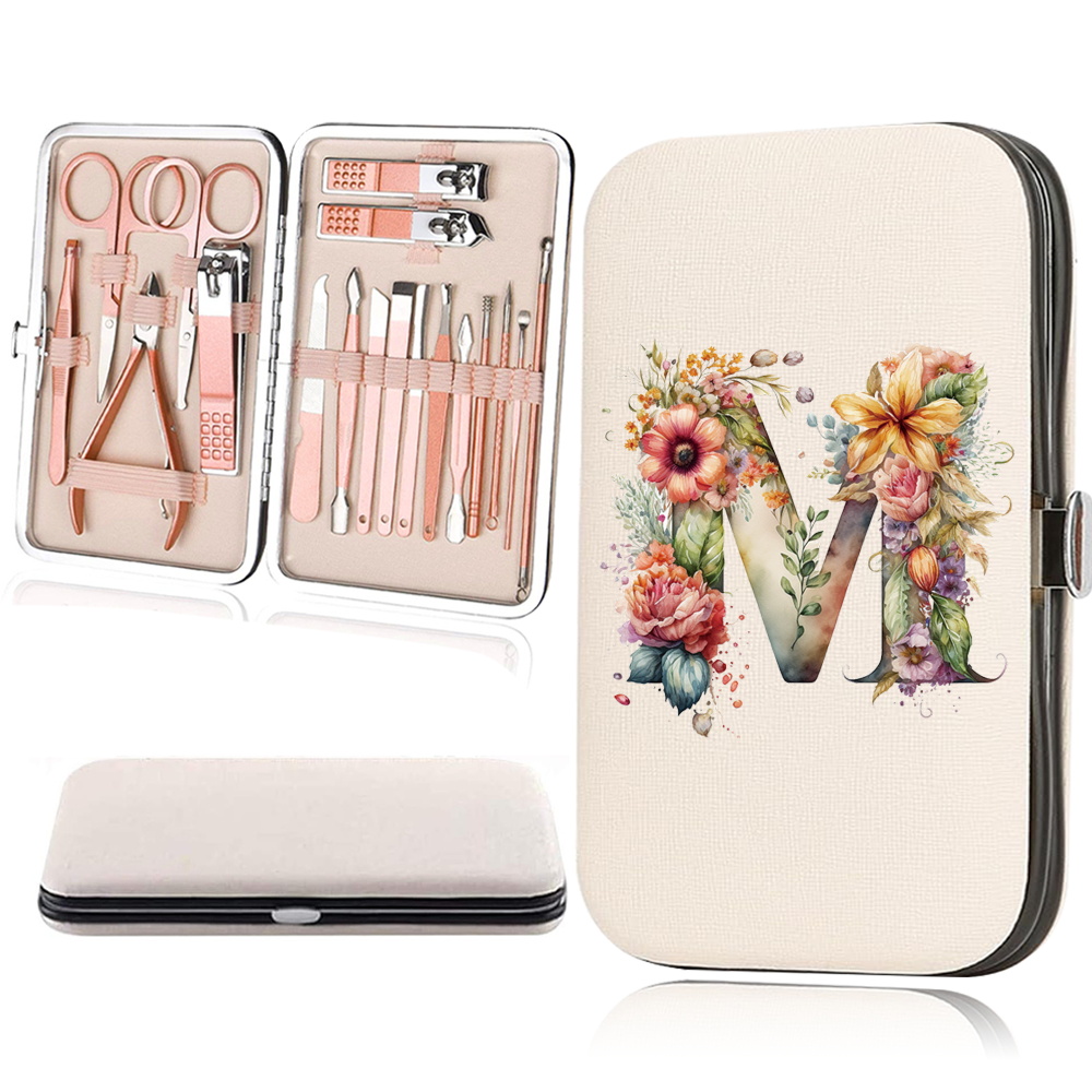 18pcs Essential Travel Nail Clipper Set with Organizer Case