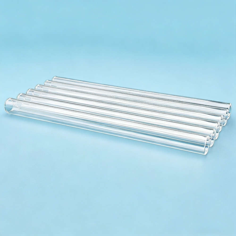 TEMU 6pcs Set, 12mm Outer Diameter, 9mm Inner Diameter Borosilicate Clear Glass Tubes, Packed, Smooth , Multiple Sizes, , Suitable For Laboratory,