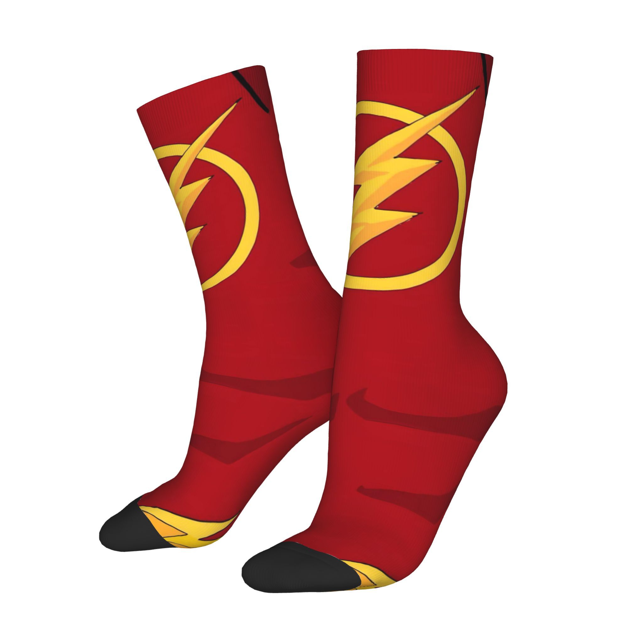 TEMU Wb The Flash Men's Socks Novelty Spring Summer Autumn Winter Stockings 2d Print Design