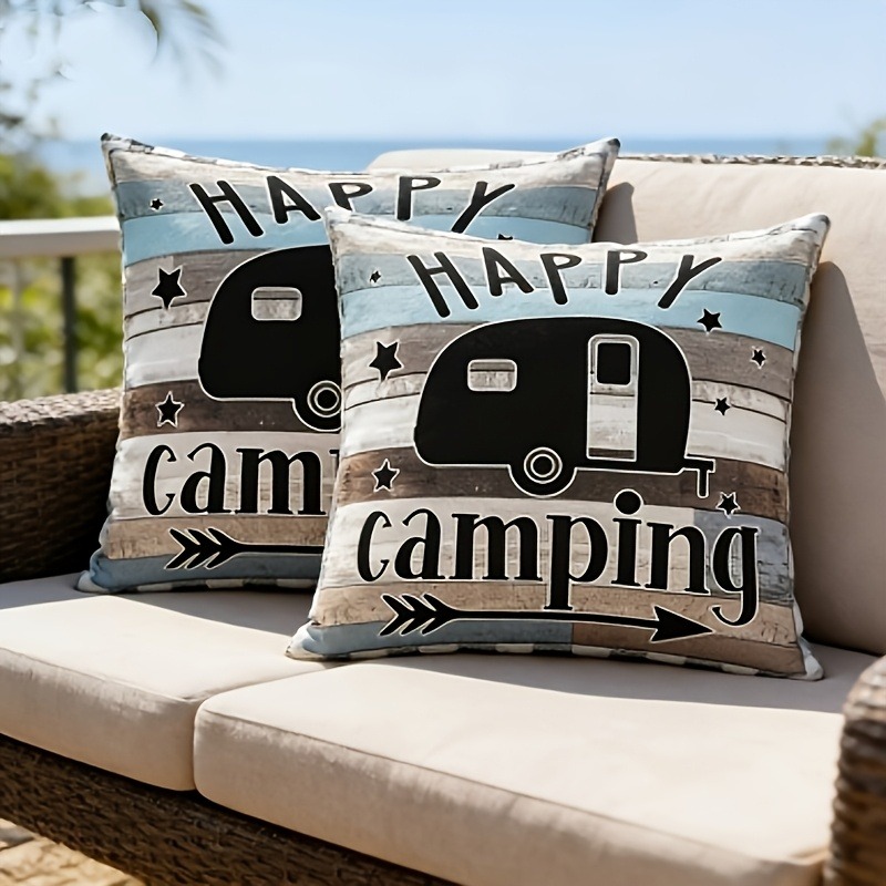 TEMU 2pcs Set Pillowcase, , Polyester Material, And Cartoon Design, Machine Washable, Zipper Closure, Pillow Insert Not Included, Home Decoration
