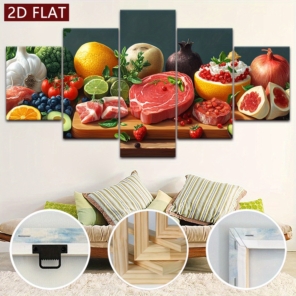 Plaque métal vintage FRESH FRUIT AND VEGETABLES, Wall plaque Plaque métal vintage FRESH FRUIT AND VEGETABLES, Wall plaque