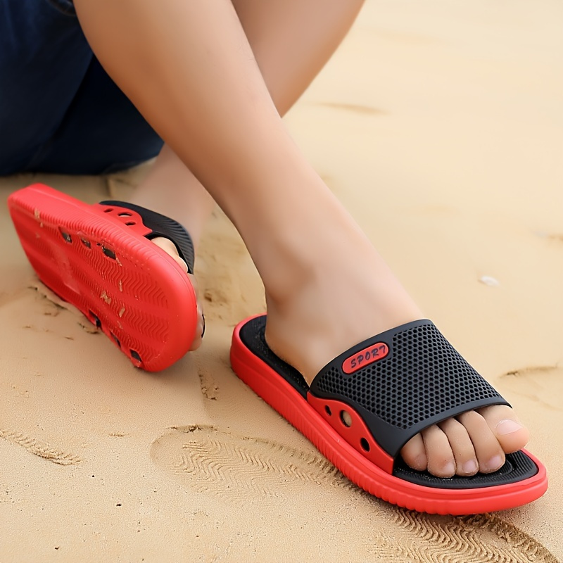 mens stylish open toe breathable eva slides comfortable non slip durable casual sandals with       beach or casual attire beach footwear stylish sandals eva sandals Product details 6