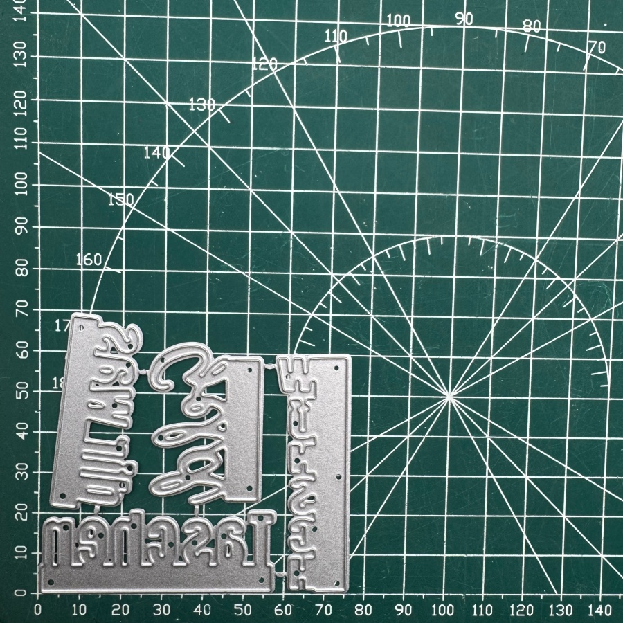 German Letter Dir Was Metal Cutting Dies For Scrapbooking Card Making Stencils Photo Album