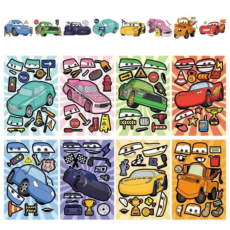 Image of Stickers, 8 Sheets Of Themed Stickers, Suitable For Laptops, Skateboards, Water Bottles, And Suitcases. A Practical And Useful Everyday Gift.