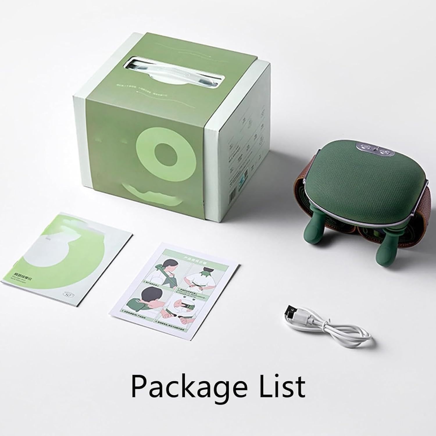 electric massager for shoulder neck portable deep tissue massager with 3d kneading massage unit plug in operation suitable for women men moms and dads green Product details 1