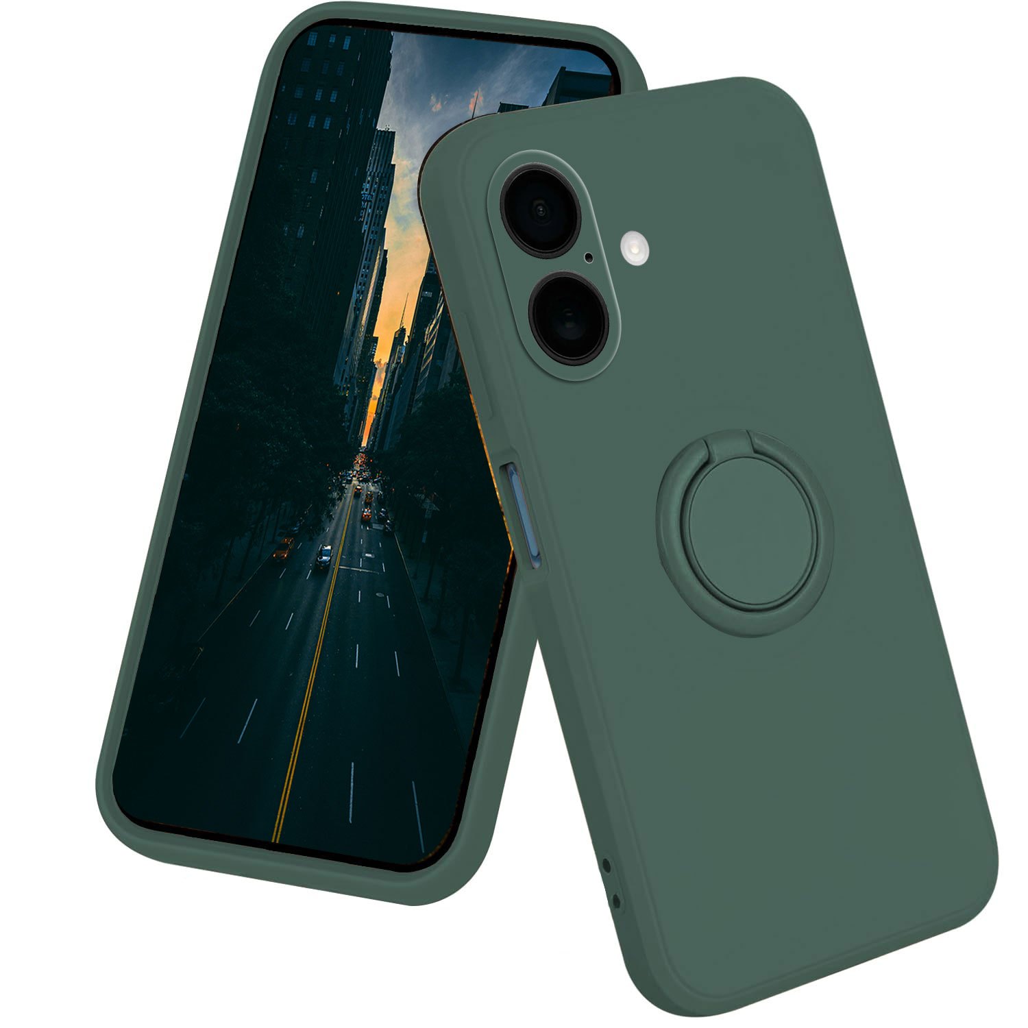 TEMU Compatible With Iphone 17/17 Pro/17 Pro Max/air Phone Case, Ring Holder, 360Â° Rotating Stand, , Anti-drop & Fingerprint Protection Cover - New
