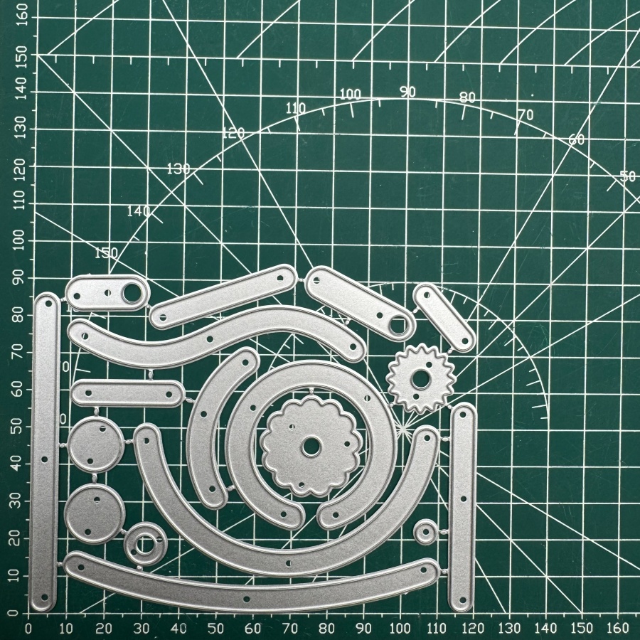TEMU Interactive Sliding And Rotating Works Metal Cutting Dies For Diy Scrapbooking Card Making Stencils Embossing Craft Decoration