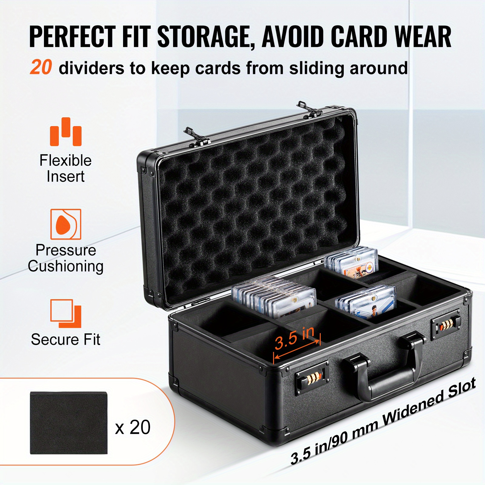 how to open graded card cases Card Case (4-Row) - Trading Card Case main image 1