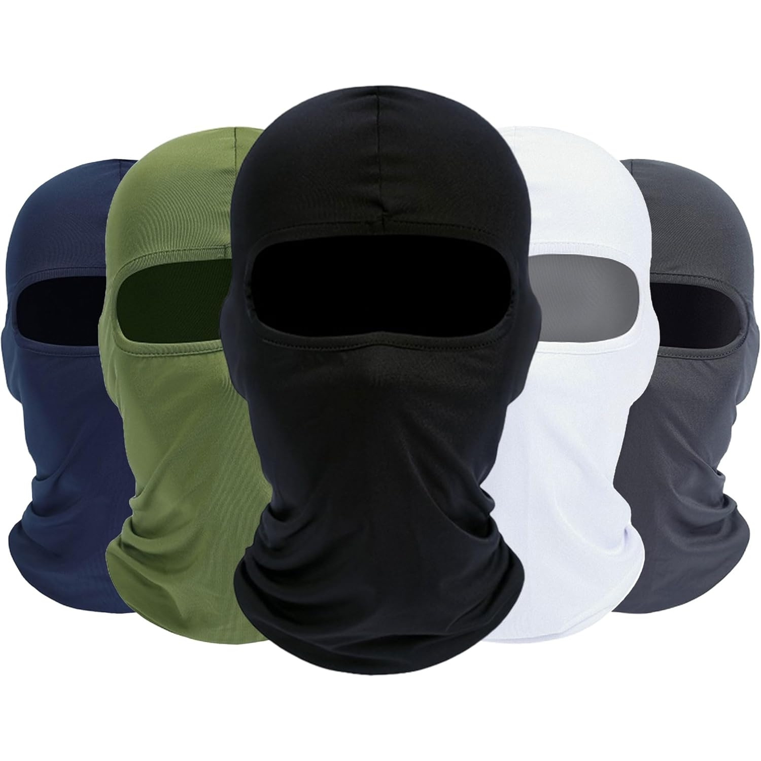 5-Pack Balaclava Ski Mask, Neck Gaiter Motorcycle Summer Cooling Windproof Scarf for Men/Women