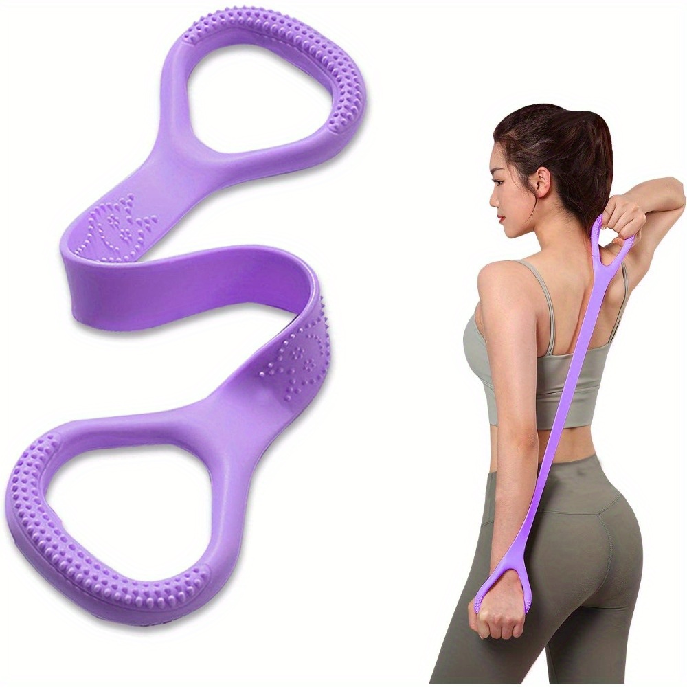 TEMU Figure , Arm|back Training Elastic Ropes - Chest Arm And Shoulder Stretch Bands Exercise Equipment For Physical Relax, Yoga, Pilates, Stretching