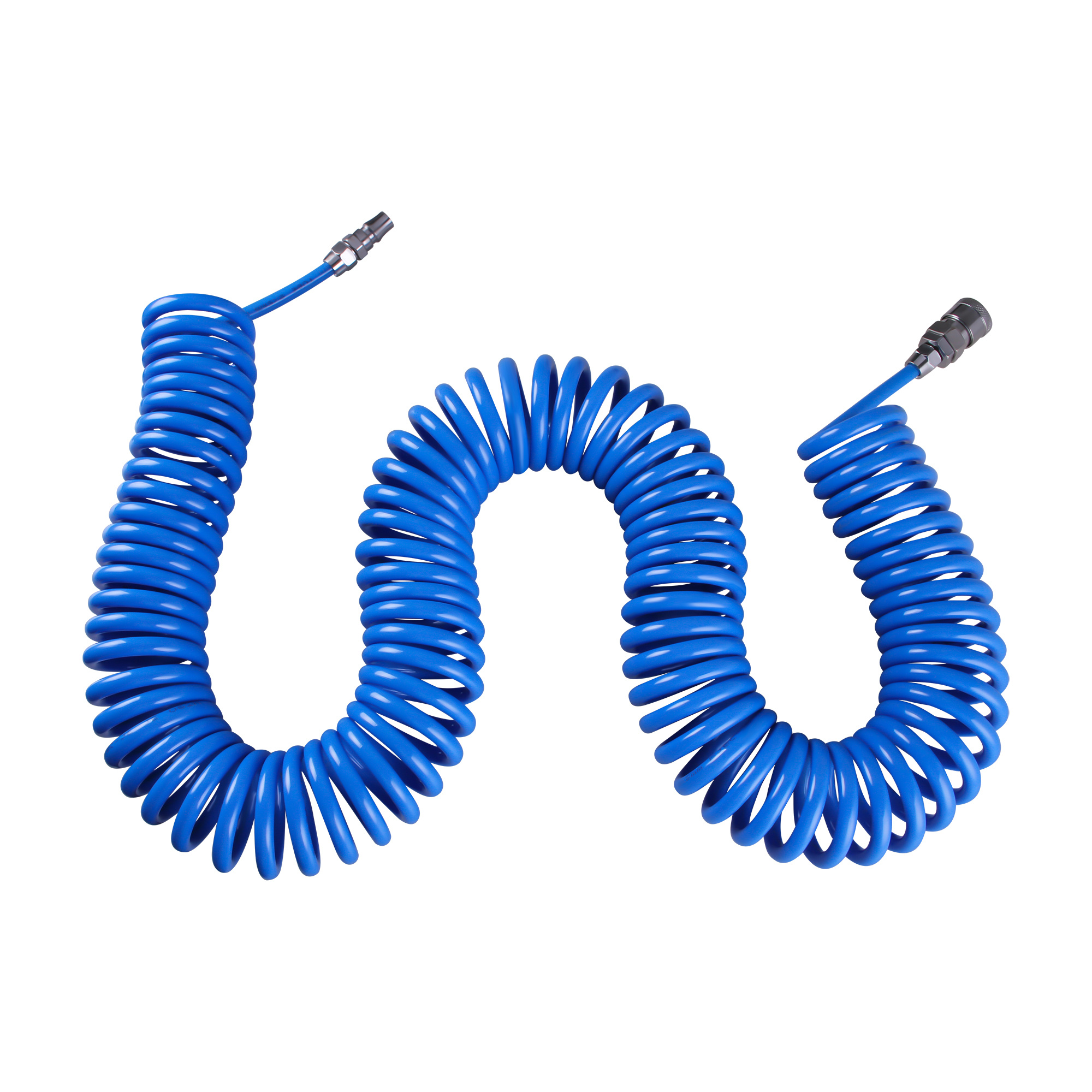 E-shop eine 15-Meter Polyurethan-Luftschlauch, 8 mm x 5 mm, entwickelt als flexibler Spiral-Schlauch für Druckluftkompressoren, Werkzeuge und