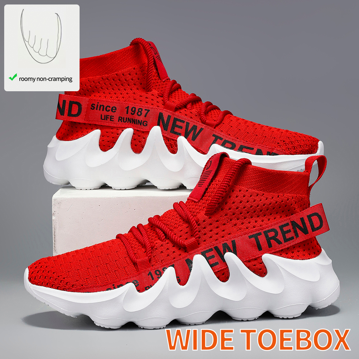 Men's Extra Wide Fit Road Running Shoes