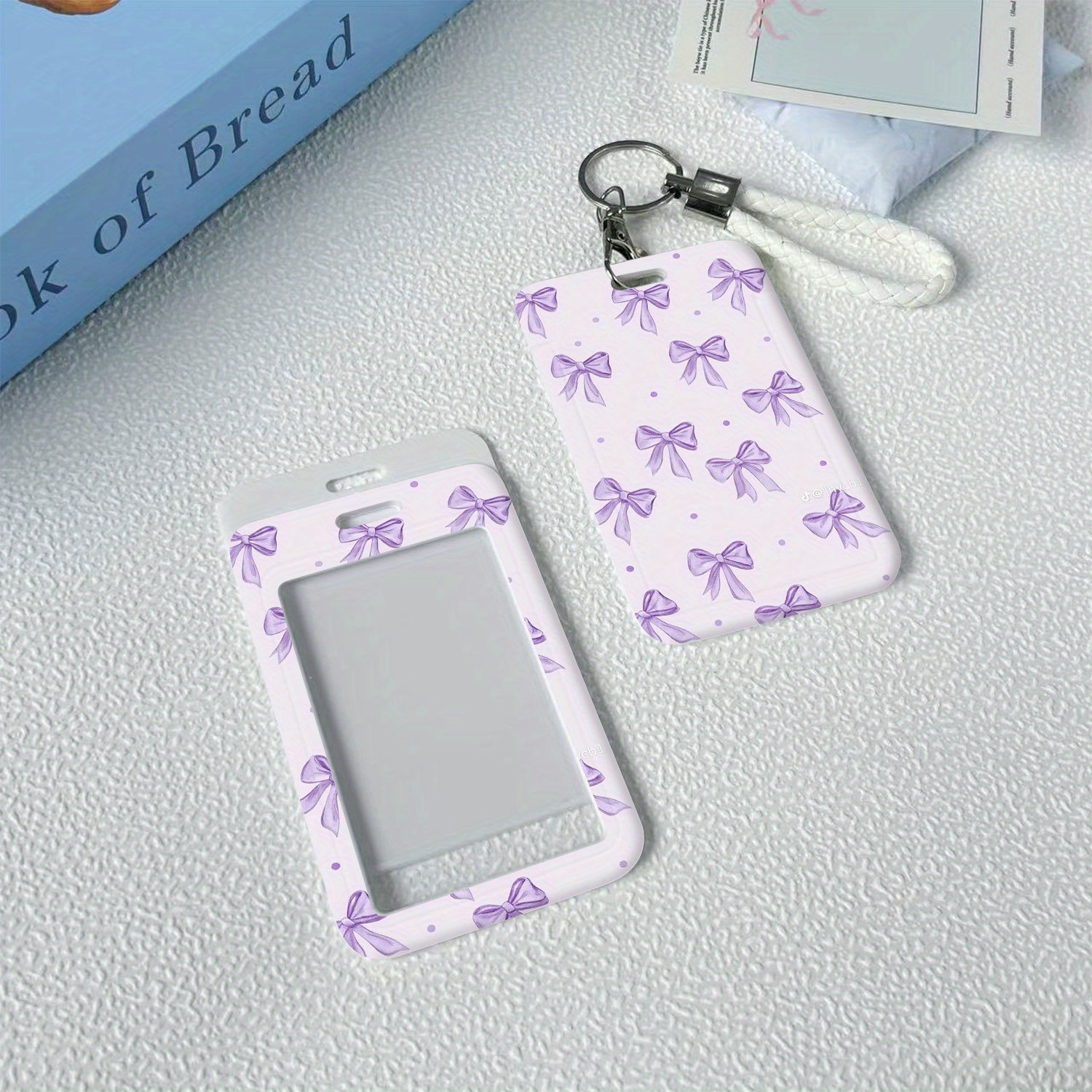 TEMU 2d Plastic Id Card Holder Featuring A Design, Complete With A Lanyard, Ideal For Doctors, Nurses, And Students. This Bus Card Case And Protector