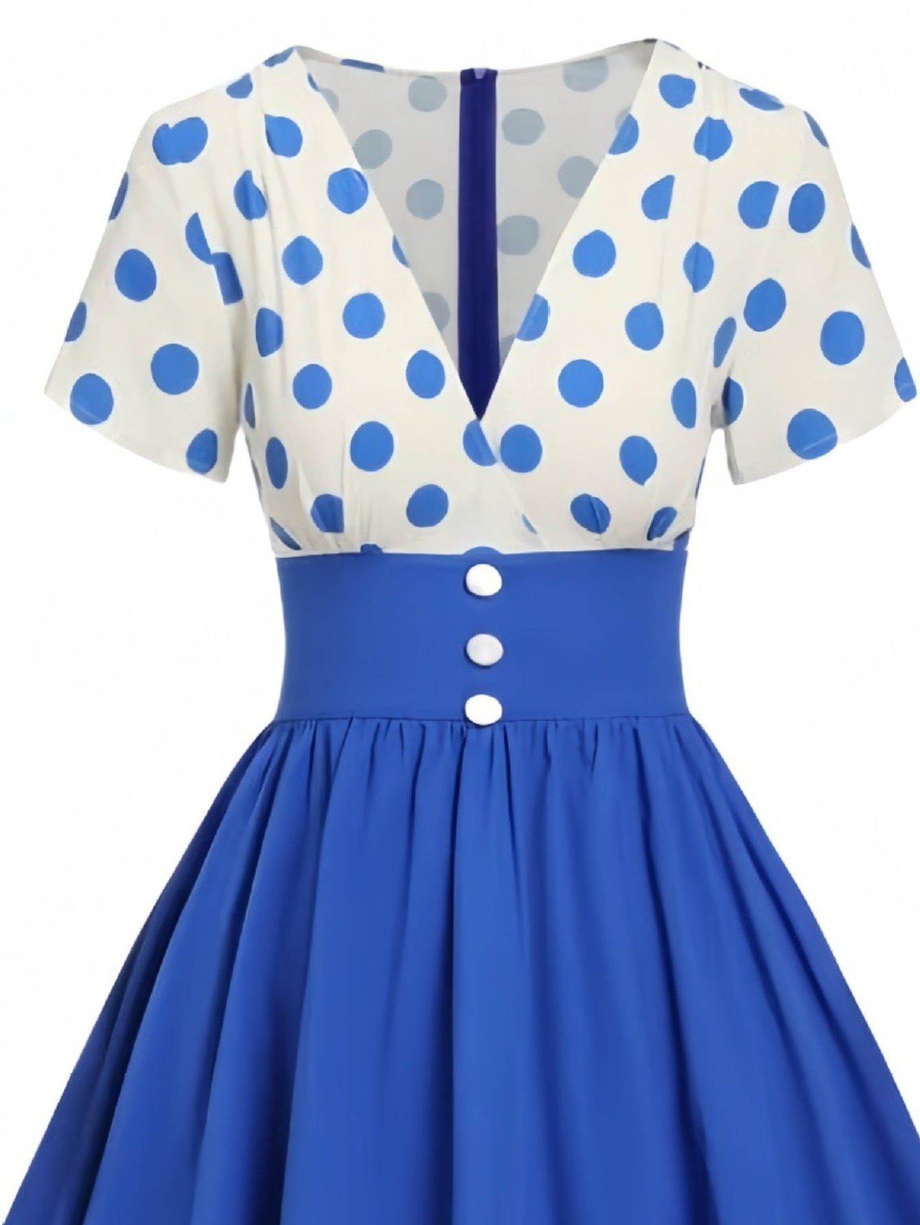vintage polka dot fit flare dress elegant v - Temu Philippines