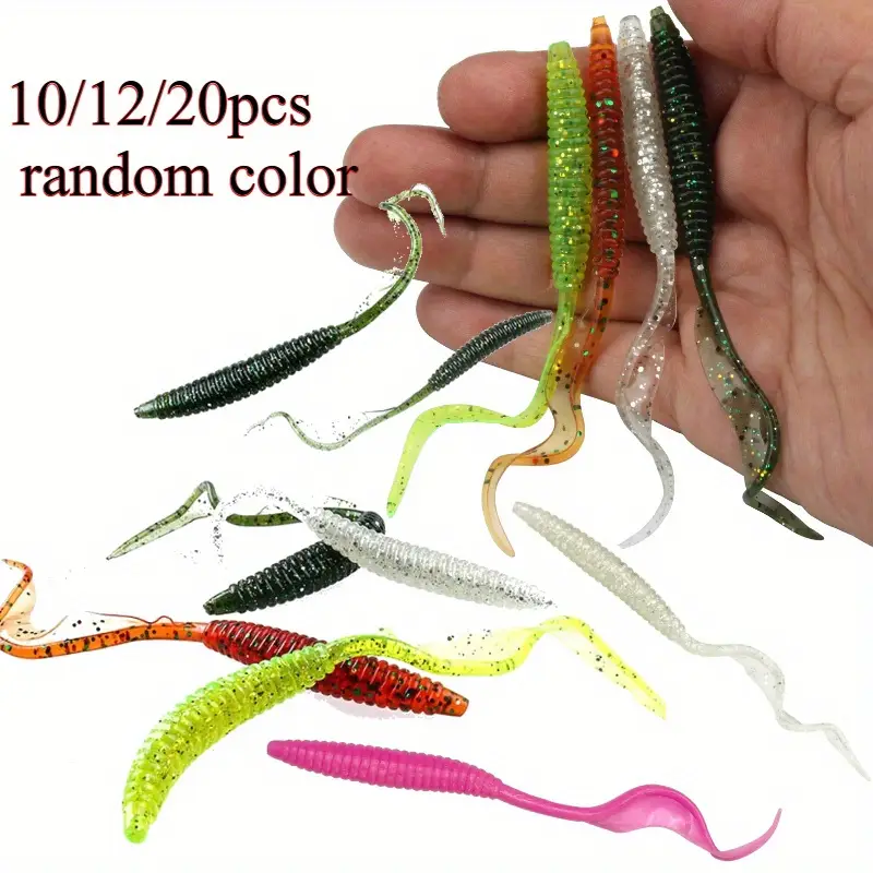 10 12 20pcs random color long tail fishing soft lures 12cm - Temu 10 12 20pcs random color long tail fishing soft lures 12cm - Temu