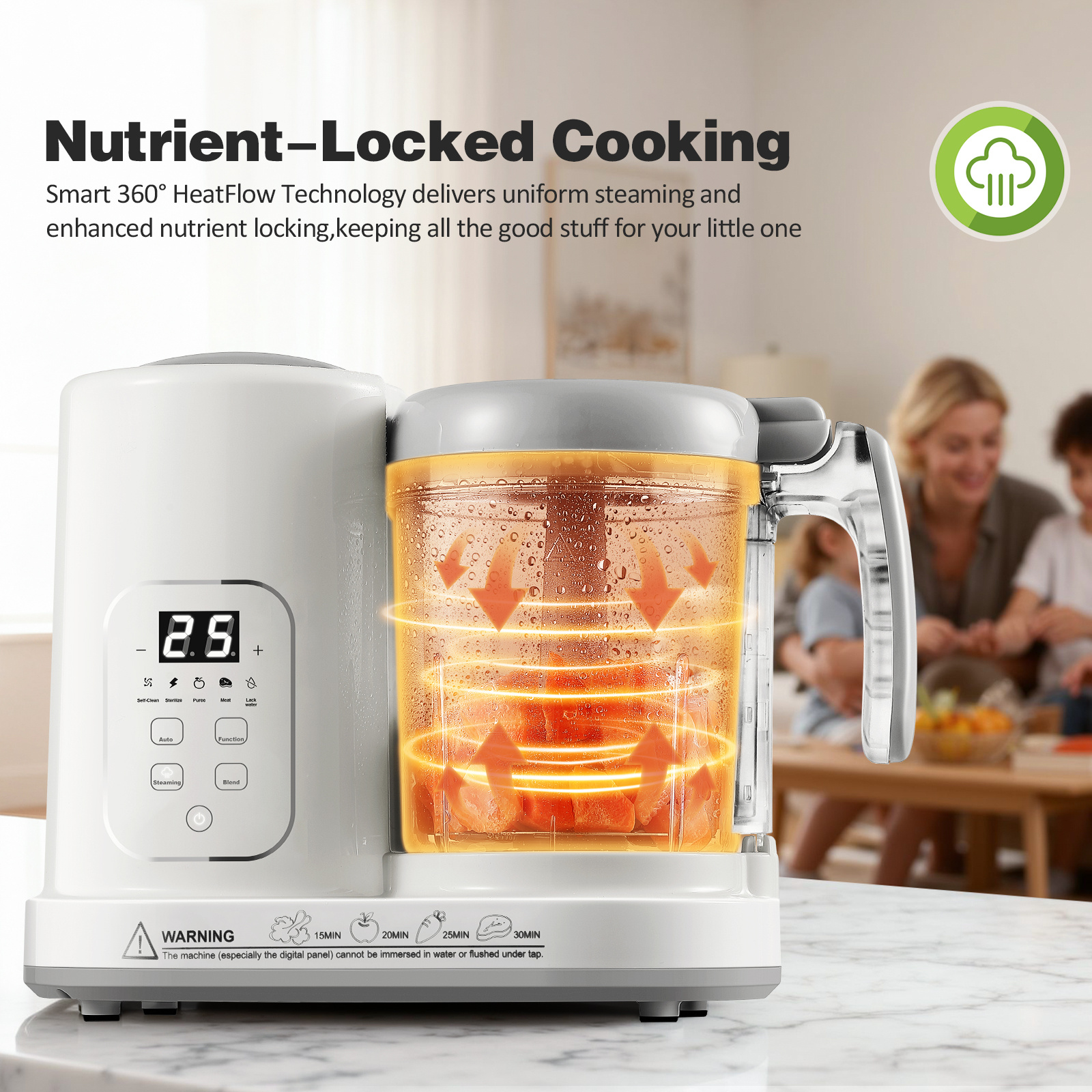 One Step Multifunctional Food Processor Steamer Puree Blender |... product image 4