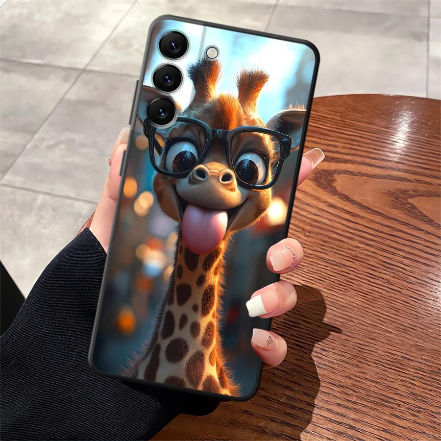 TEMU Phone Case - Cute Funny Giraffe Phone Cover Case Suitable For For Galaxy A37 A32 A14 A36 A33 A15 A53 A25 A06 A56 A22 A03 A51 A42 A13 A57 A17 A55
