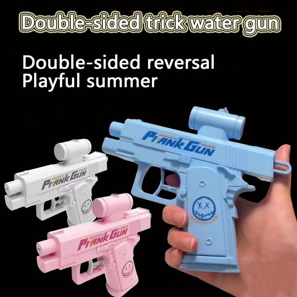 yepfirst dual-sided reverse water gun - bidirectional sprayer with   shooting, quick-  prank weapon for parties, office, school - funny practical joke gift (white) - compatible with standard eyewear, outdoor fun,   design,  , office pranksters details 4