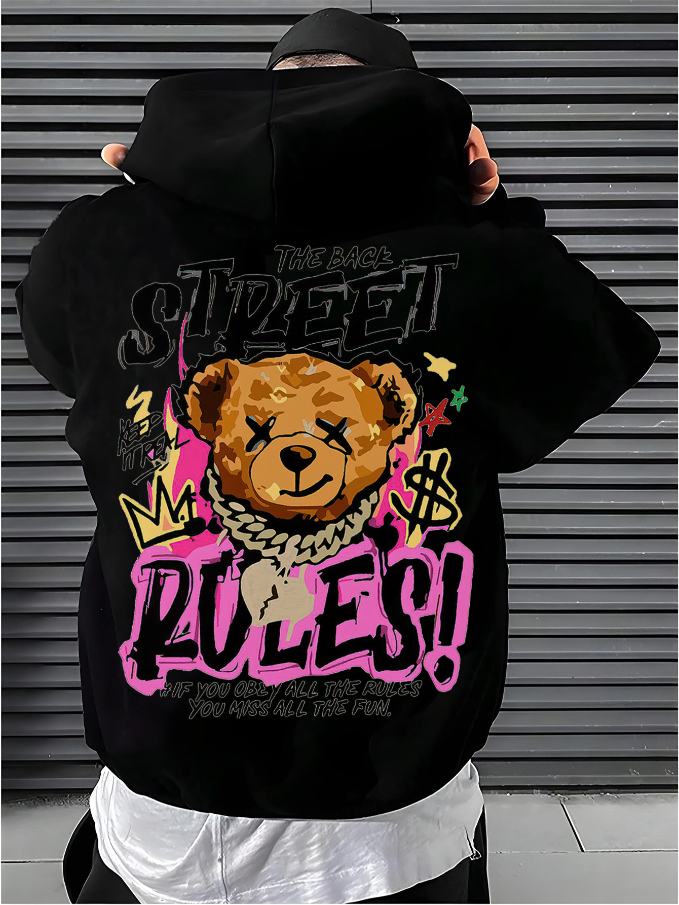 bear hoodie sold on Temu United States
