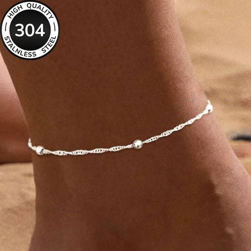 High-quality Stainless Steel Golden Anklet, Fade-resistant, Simple and Elegant, a Fashionable Anklet for Women Suitable for Daily Wear or Parties, a Jewelry Accessory, and a Delicate Gift for Women
