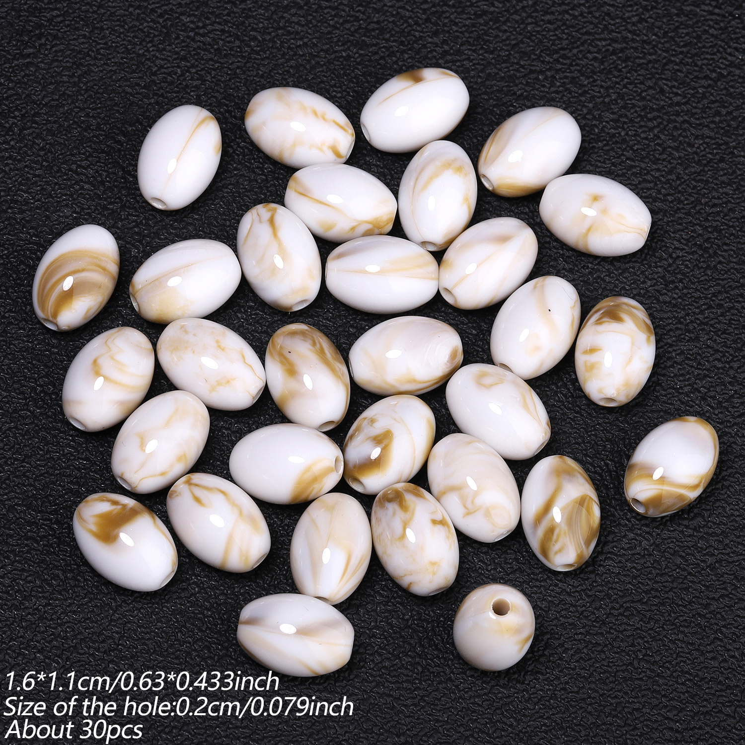 11X16Mm Multi-Color Acrylic Seed Beads for DIY Jewellery Making