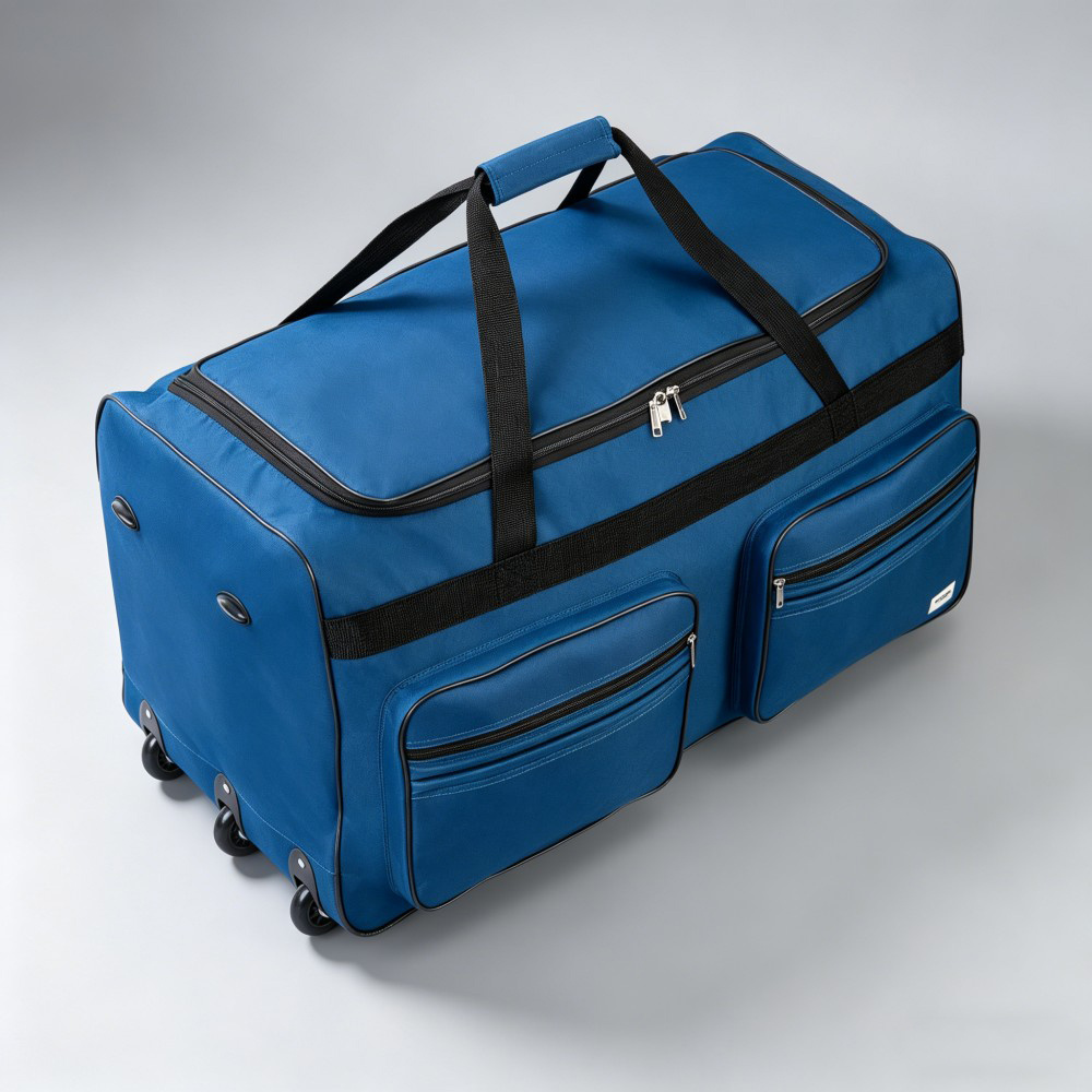 Xxl Large Capacity 160l Soft Travel Rolling Duffle Luggage Bag Telescopic Handle Wheels 85x43x44cm Travel Duffel Bag