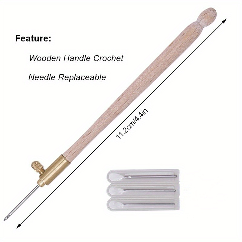 3 Needles Punch Pen Embroidery Craft Kit for Sewing