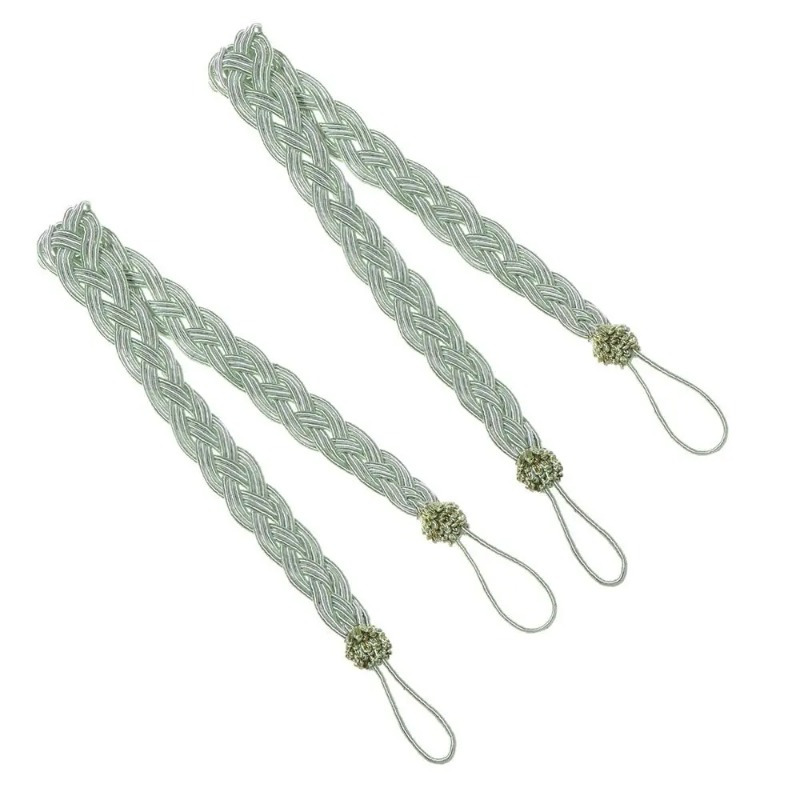 TEMU 1 Paire d'Embrasses à Rideaux Style Simple en Corde Tressée , Sangle de Retenue pour Rideaux, Accessoires pour Rideaux