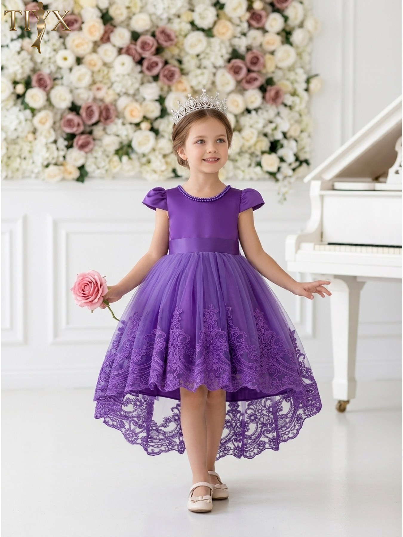 purple dress girls sold on Temu United States