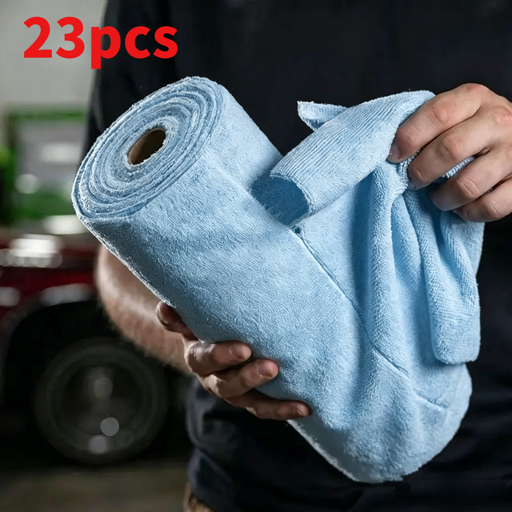 TEMU 23/53 Pack Thickened Microfiber Cleaning Cloths, Absorbent, , And Wipes, Reusable For Dry And Wet Use, Suitable For The Entire House, Convenient