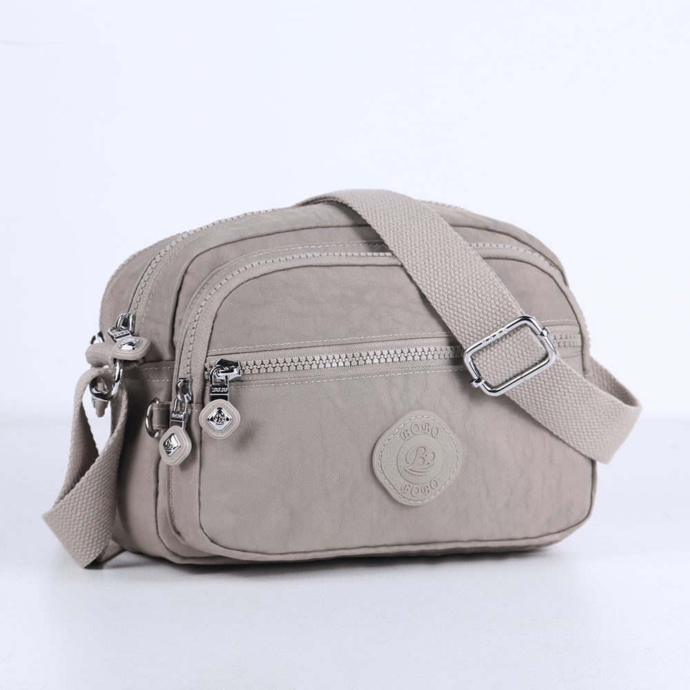 TEMU 2026 Lightweight Multi-pocket Nylon Unisex Crossbody Bag, High Quality Durable Stylish Women's Shoulder Bag, Large Capacity Men', Durable And