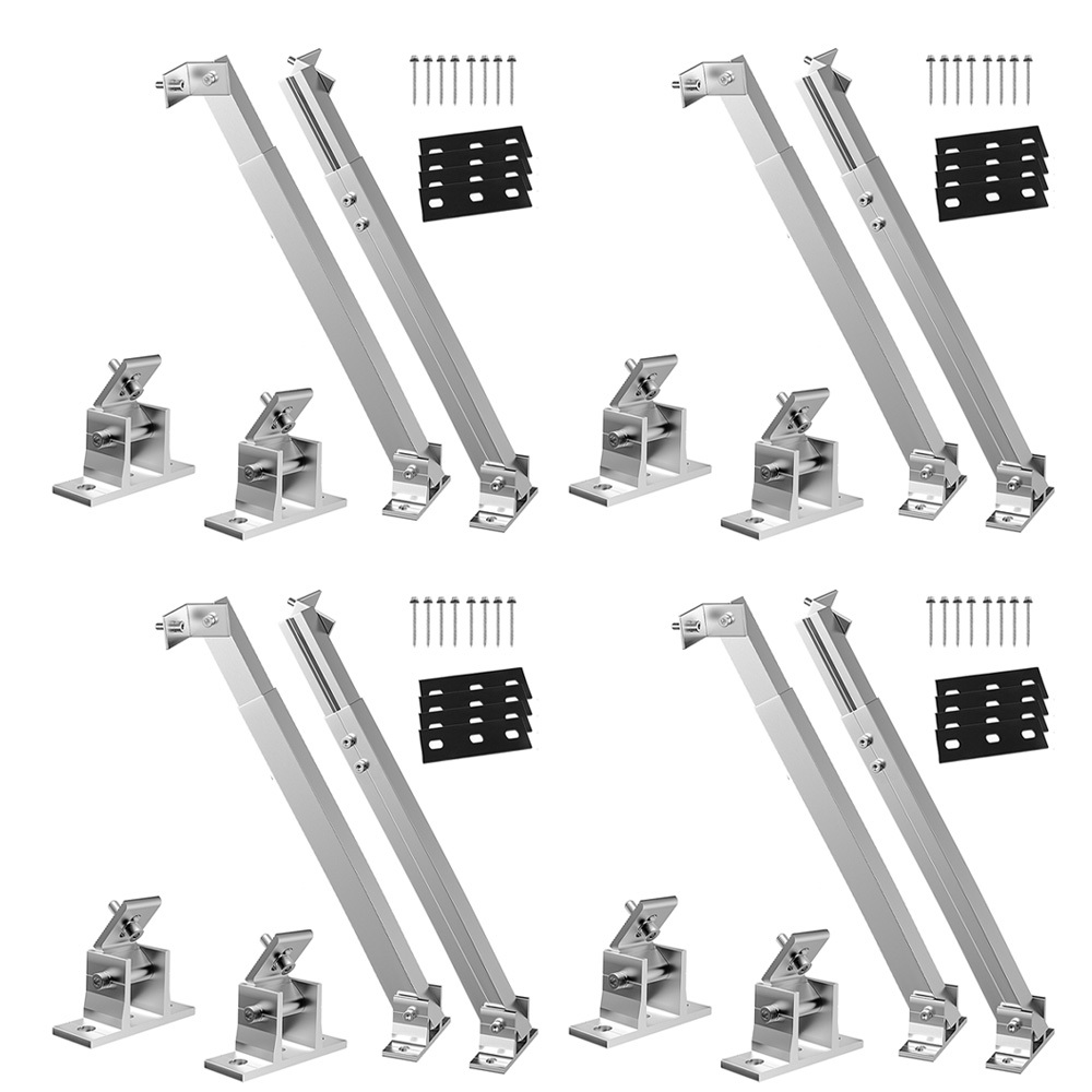 E-shop Solarmodul-Montagehalterungen individuell verstellbar von 0-30°, geeignet für Solarmodule auf Balkonkraftwerken, Flachdächern Ziegeldächern;