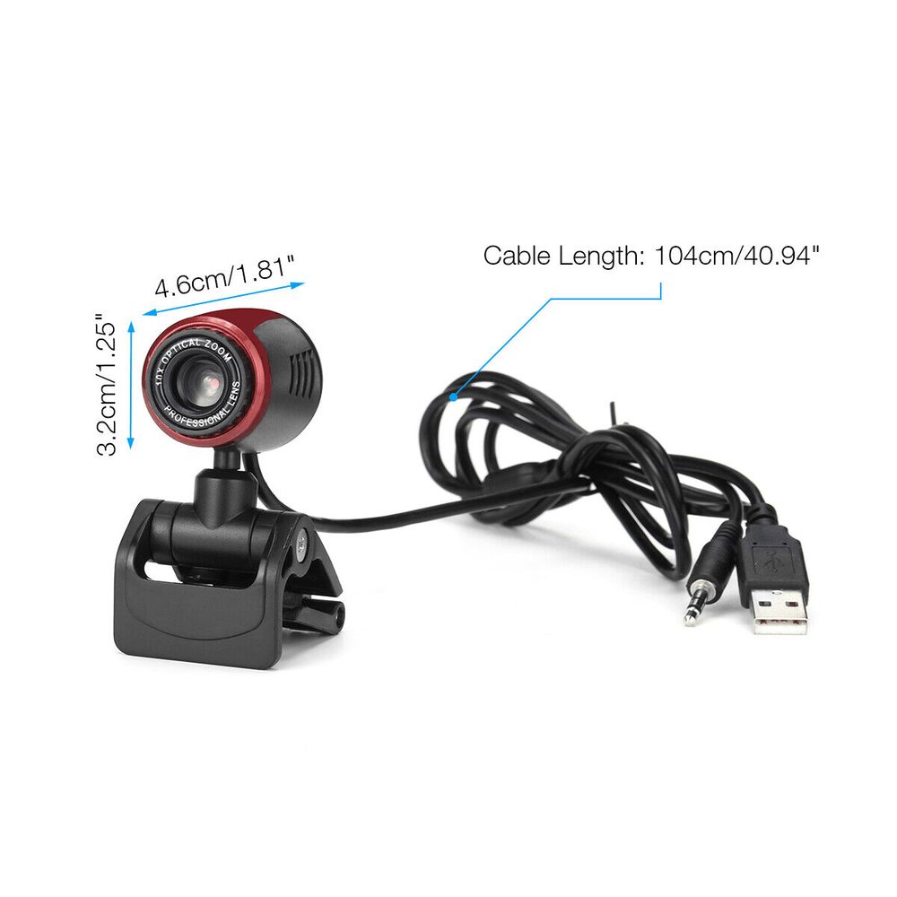 1080P HD Webcam USB Computer Web Camera With Microphone For PC Laptop
