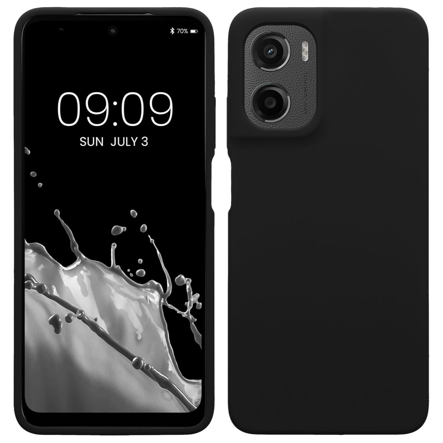 TEMU Phone Case - Slim Shock-resistant Flexible Black Matte Silicone Protective Phone Case Cover For Moto G05 / For Moto E15