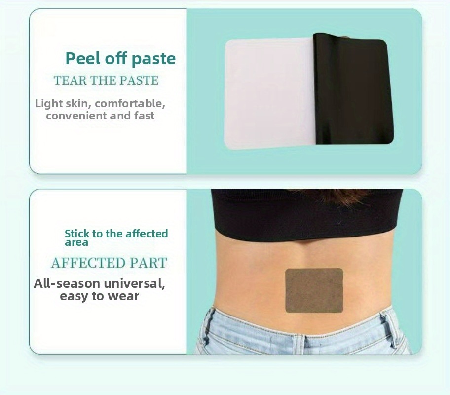 20pcs pack of Sanqi ginger herbal heat patches, large-capacity ginger herbal extract neck, shoulder, and waist warm compress patches