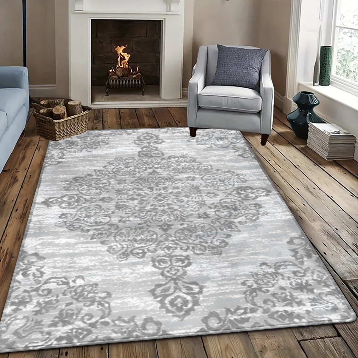 1 stück bohemian teppich grau schlafzimmer
