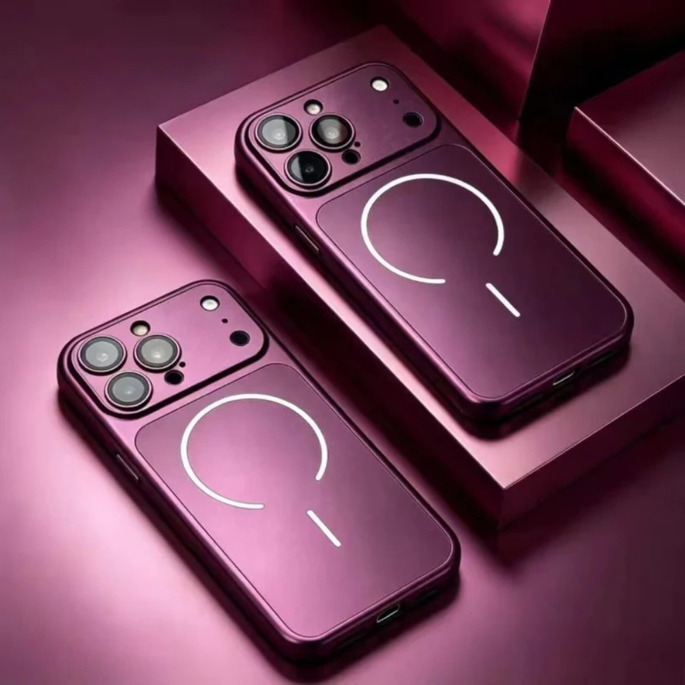 TEMU Phone Case: Luxury Solid Color Matte Hard For Magsafe Magnetic Bumper Phone Case For Iphone 18 Pro Max 17 16 15 14 13 16 Pro Max Back Cover