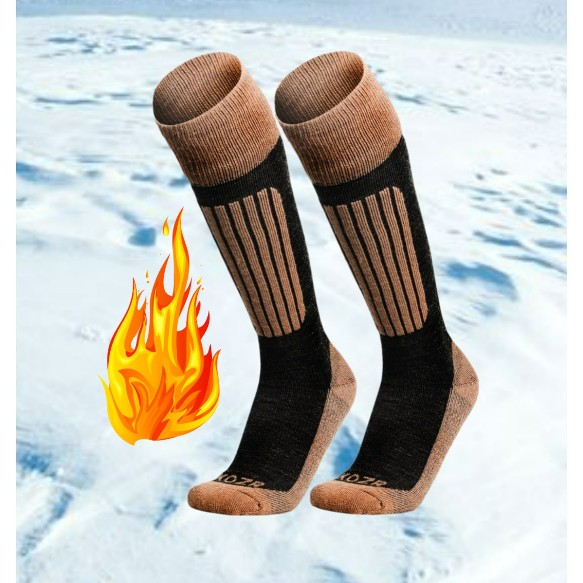 TEMU WEIERYA Chaussettes de Ski 1 Paire, Chaussettes de Ski en Laine Mérinos, Snowboard, Chaussettes de Sports de , Confortables et Chaudes en Hiver