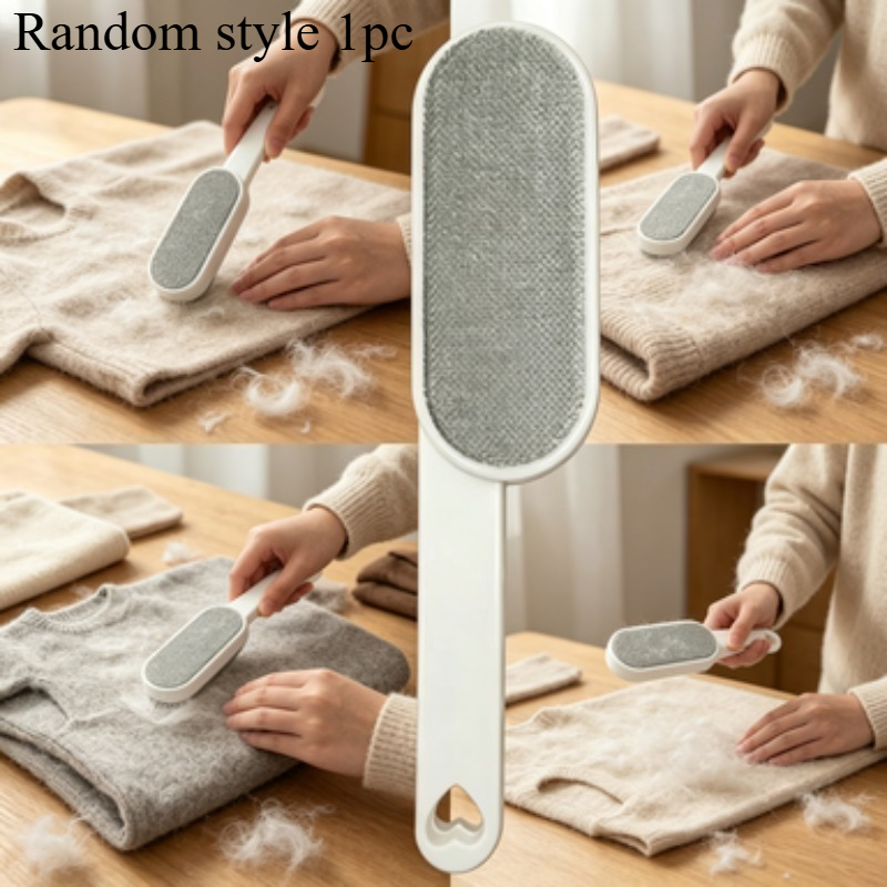 TEMU 1pc Anti-static All-surface Lint Remover Brush, Clothing Cleaning Brush, Pet Hair Cleaner, Random Style, No Electricity Required, Durable, ,