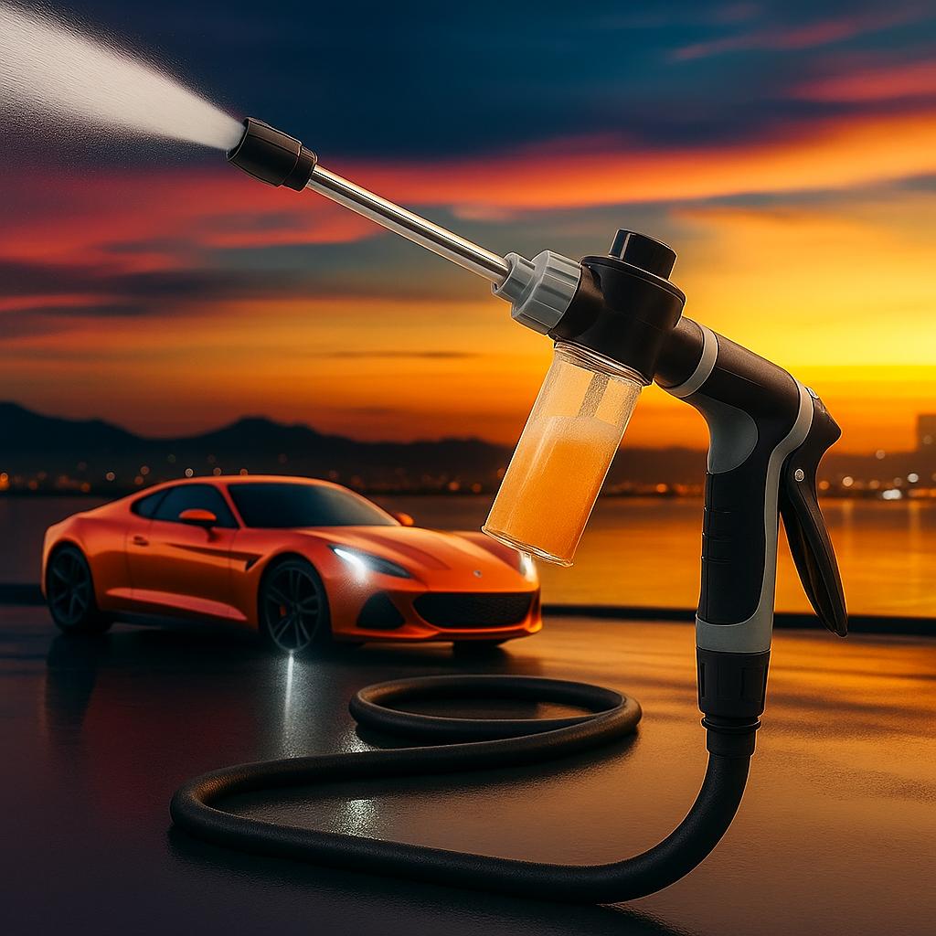 TEMU 1pc Heavy Duty High Pressure Water Gun With Upgraded Thickened Rod & Copper Nozzle - Durable Hose Sprayer Suitable For Car Wash, Rv Cleaning, Garden Hose, Driveway, - Portable Pressure Washer Gun