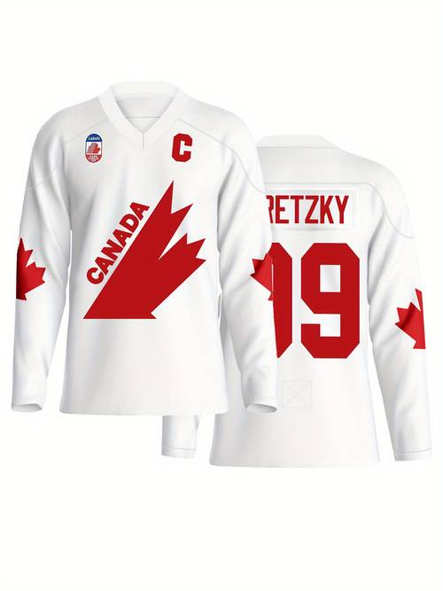 mens 99 hockey jersey suitable training and outdoor sports breathable and fashionable classic embroidered ice hockey jersey