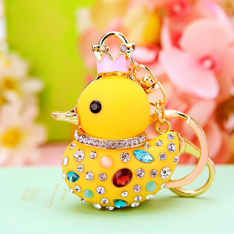 TEMU Adorable Keychain Collection - Bag Accessory With Sparkling Crystals, Perfect Kawaii Present For & Collectibles For Valentine's Day/christmas