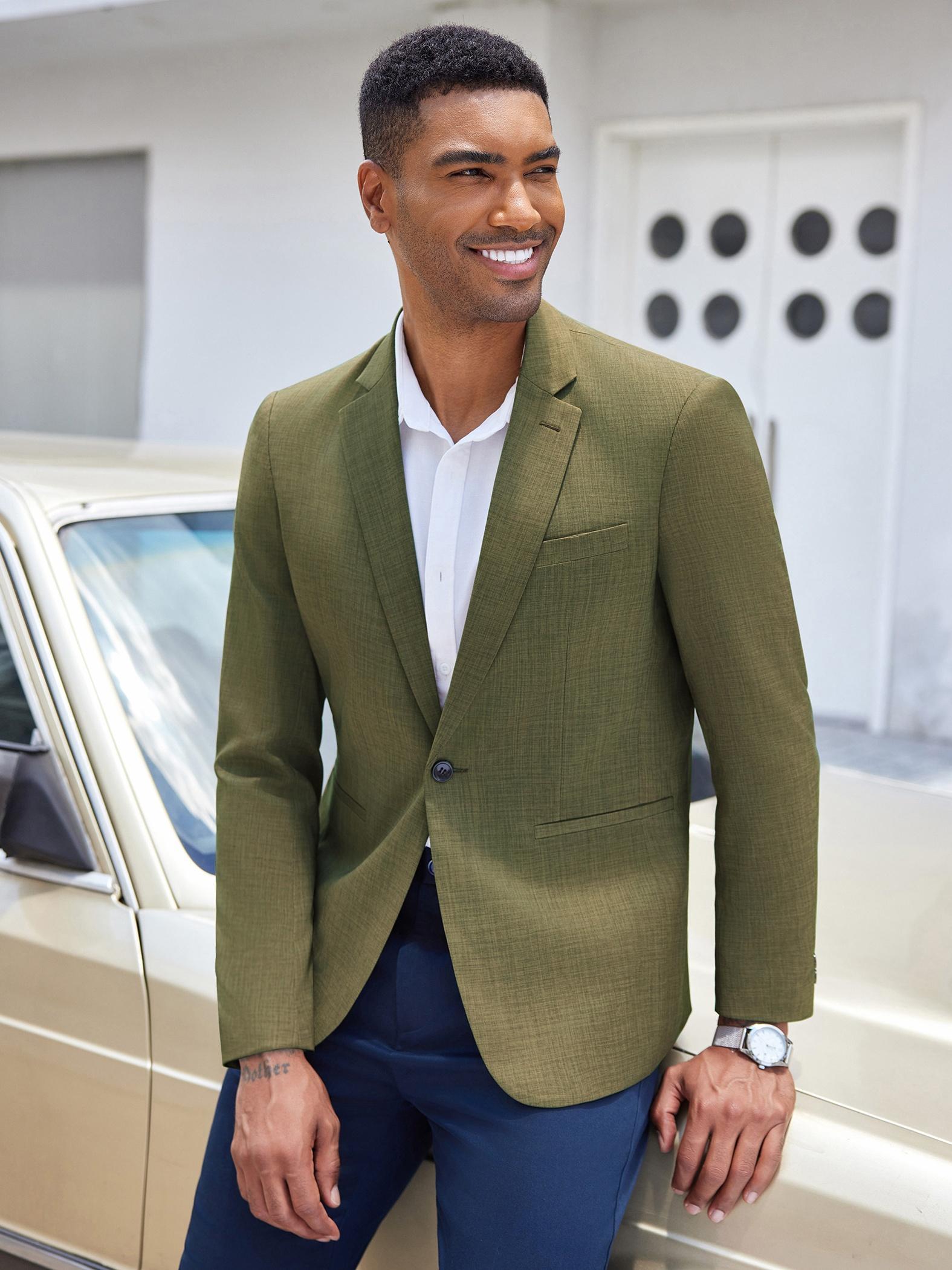 chaqueta deportiva hombre chaquetas traje Temu