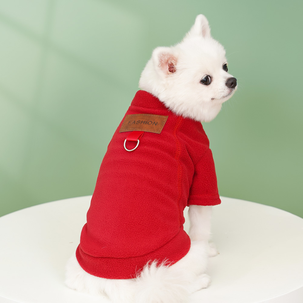 Suéter Para Perros Medianos Y Grandes - Ropa Abrigo Para Mascotas Con Bufanda Incluida | Tamaño M, Color Rojo