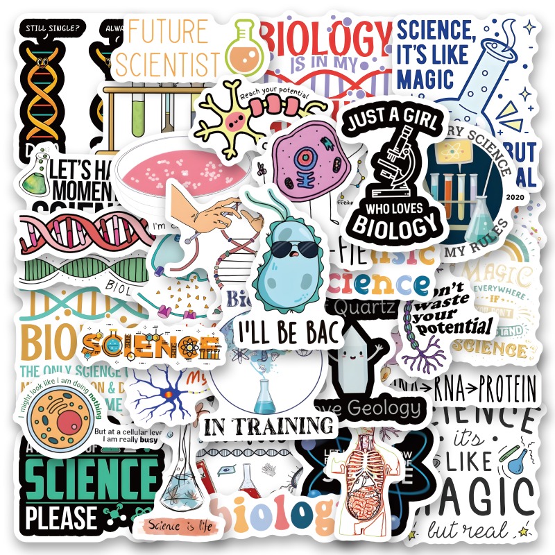 biology stickers sold on Temu United States