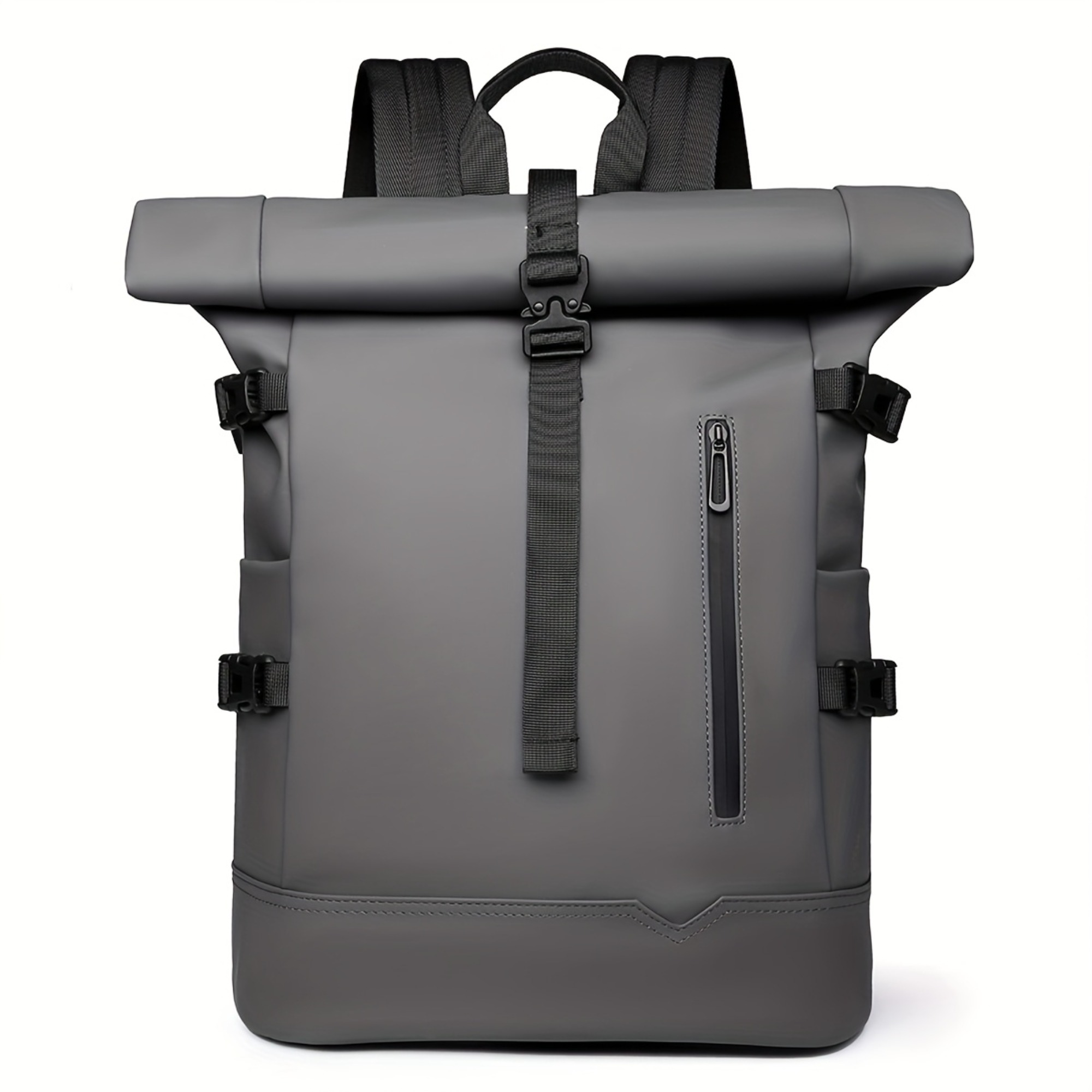 The Backpack Features a Minimalist And Sophisticated Gray Tone, Functional Design, a Large-Capacity Main Compartment with Multiple Practical Pockets for Easy Storage of Laptops, Daily Necessities, Etc. Made of And Wear-Resistant Fabric