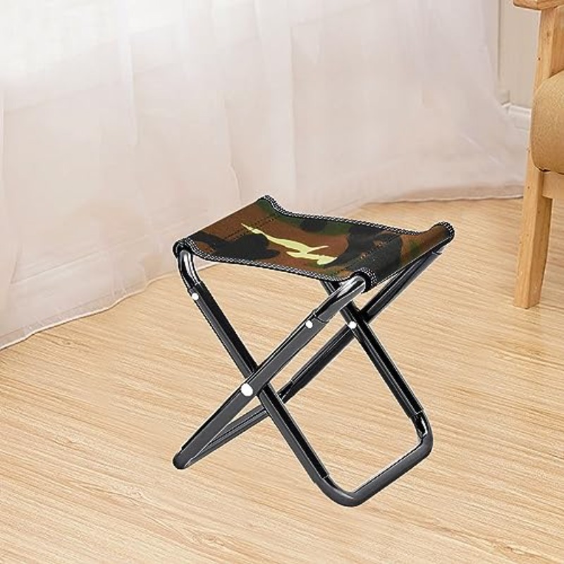 camouflage camping stool folding lightweight portable iron stool for adults small folding chair outdoor fishing stool travel chair Product details 5